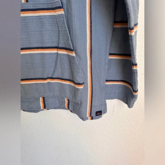 Faherty Men’s Biarritz Hoodie Sweater Blue Pullover Aztec Theme Sz Medium - Picture 6 of 13